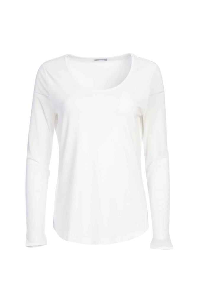 Naya mesh sleeve top cream