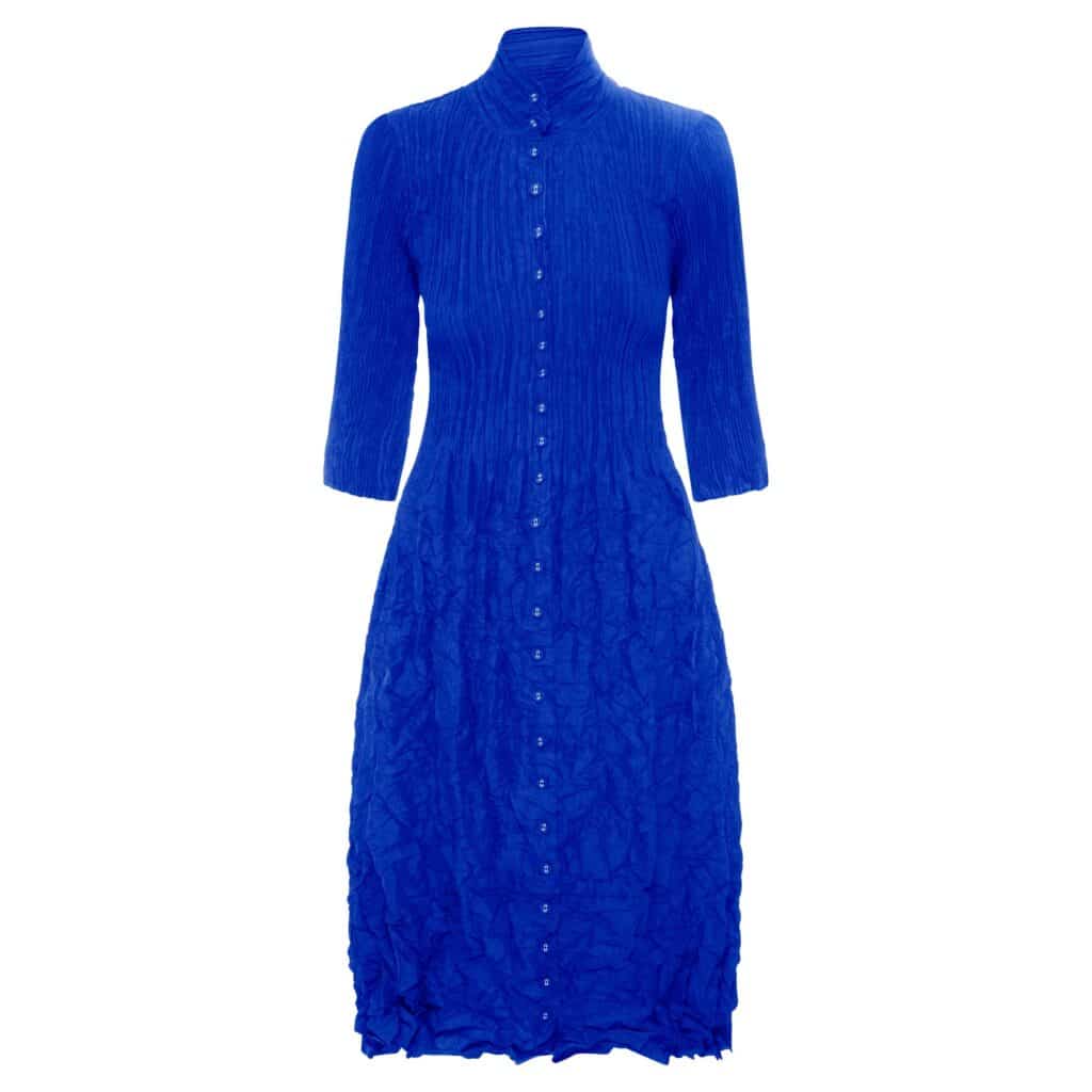 Alquema Nehru coat dress Royal
