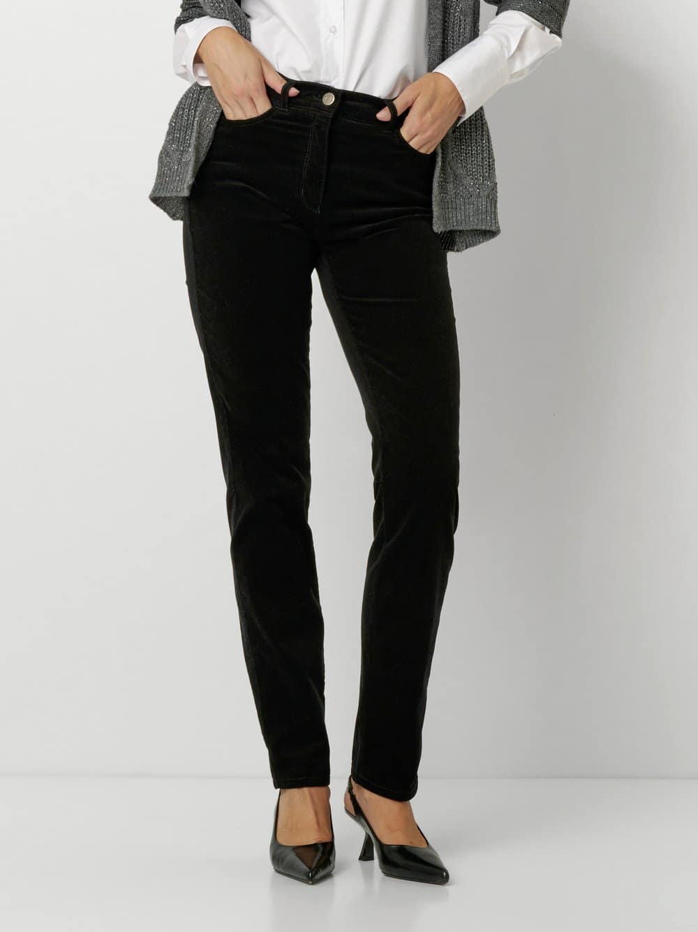 Toni Be Loved Corduroy Trousers Black Chi Edinburgh