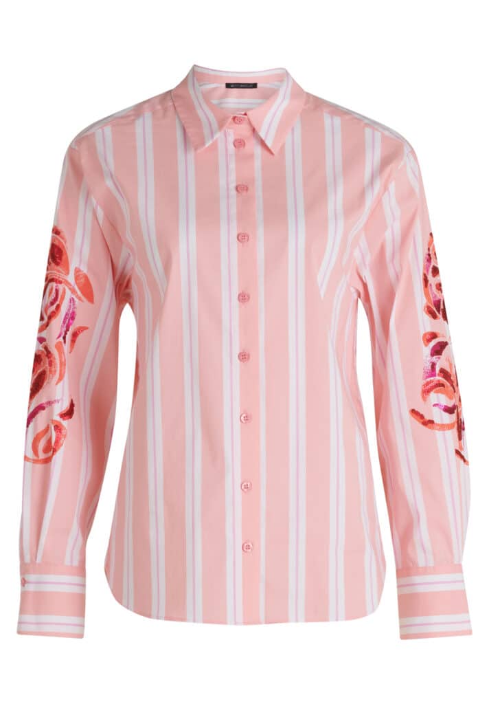 Betty Barclay pink stripe shirt