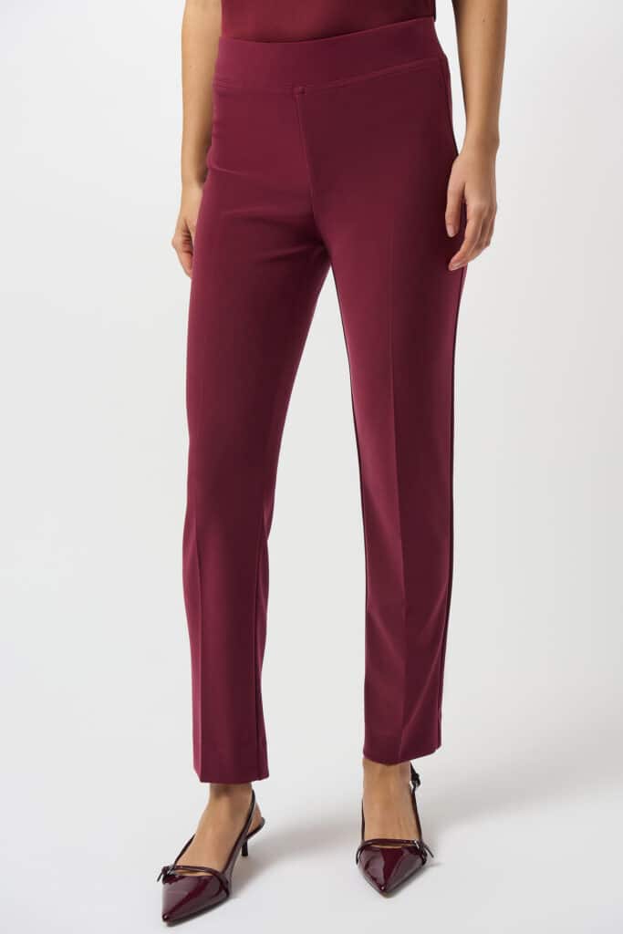 Joseph Ribkoff classic trousers, merlot
