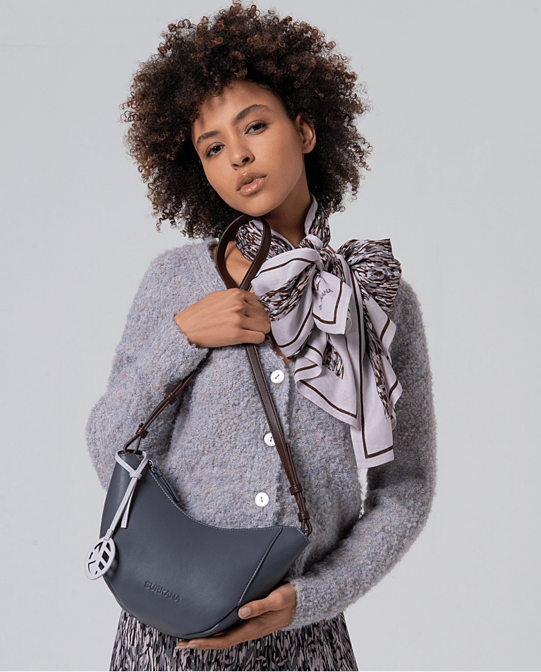 Surkana cross body bag in grey