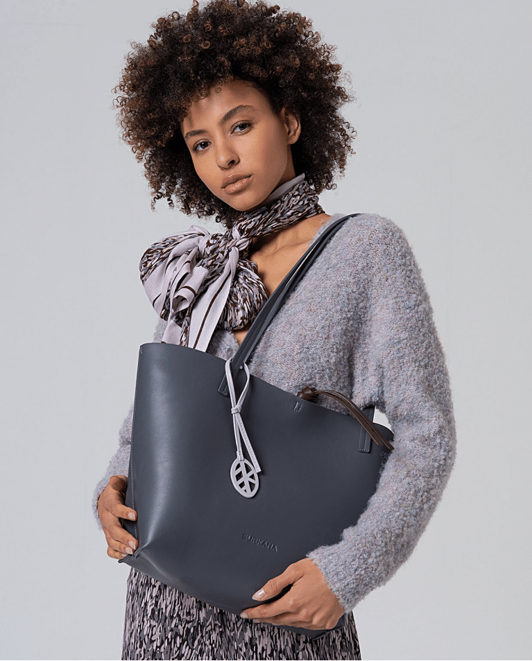 Surkana reversible bag, grey