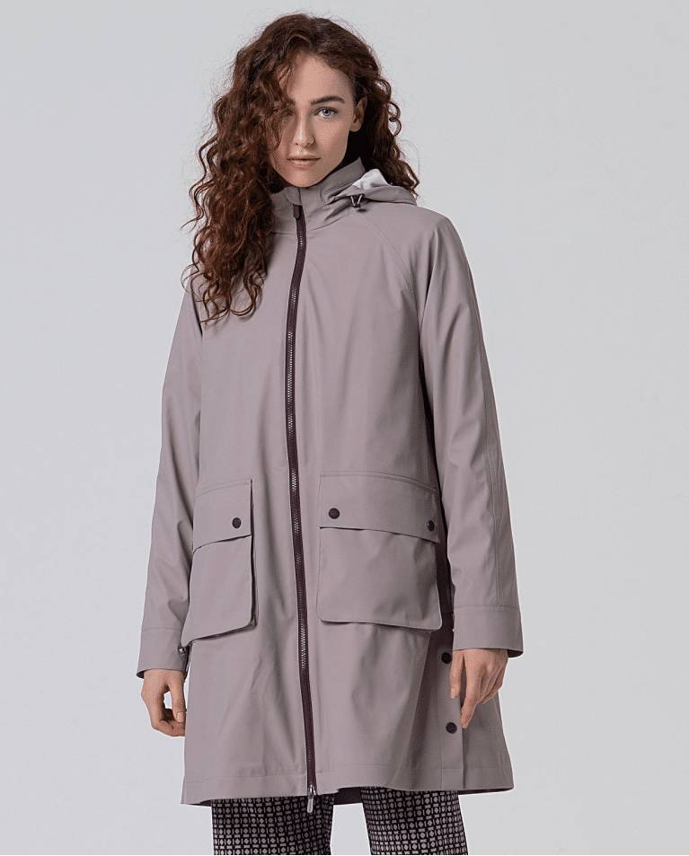 Surkana stone fleece lined raincoat