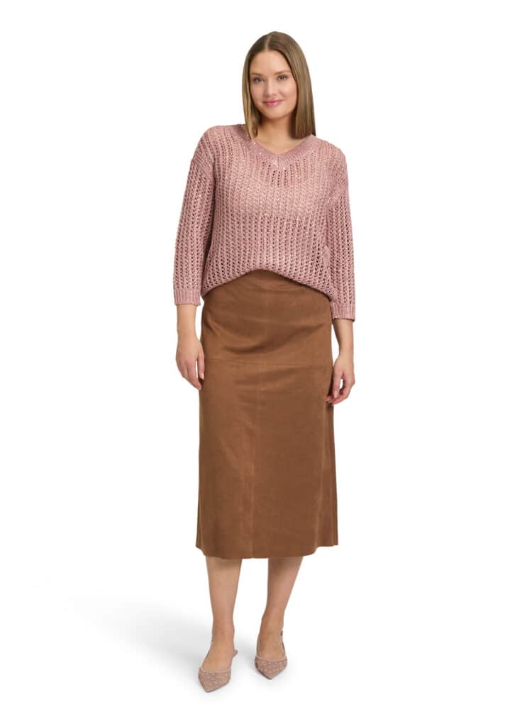 Betty Barclay suedette skirt