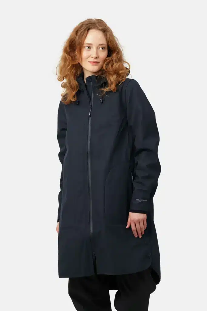 Ilse Jacobsen Rain 128 navy raincoat