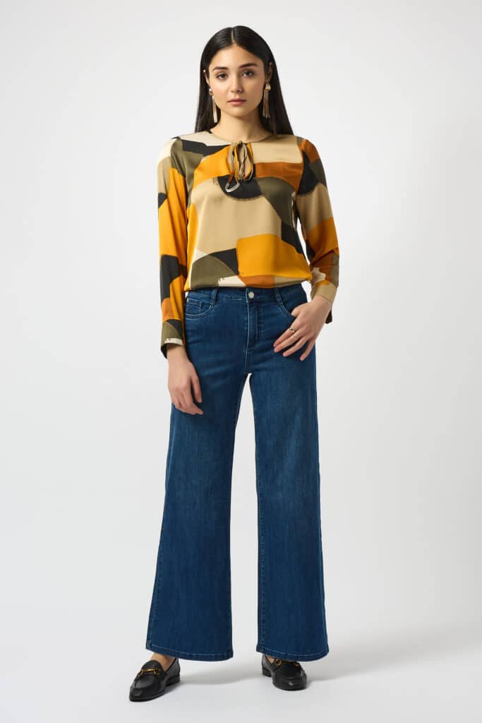 Joseph Ribkoff wide leg jeans