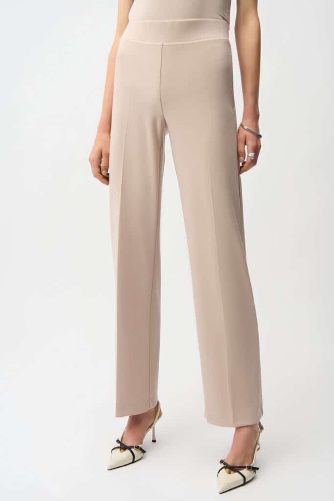 Joseph Ribkoff wide leg trousers, beige