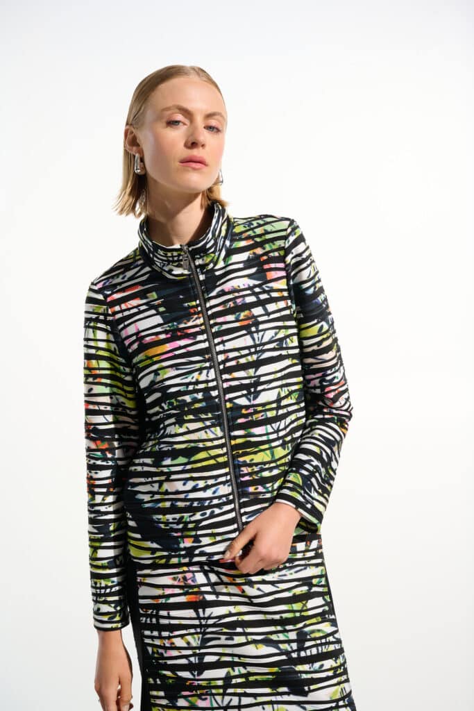 Joseph Ribkoff tropical print jacket