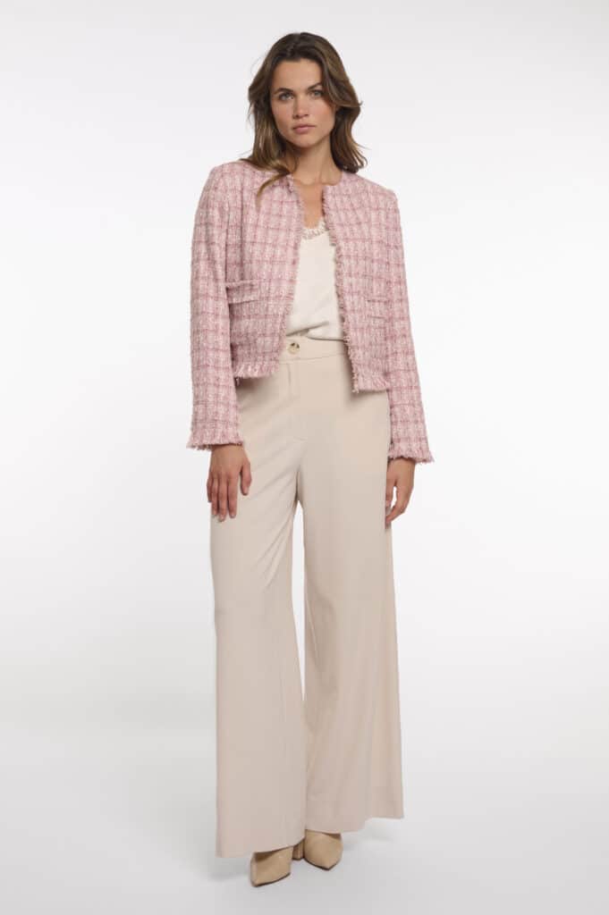 Rino and Pelle Marissa tweed jacket, pink