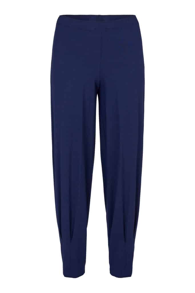 Noen pintuck hem trousers navy