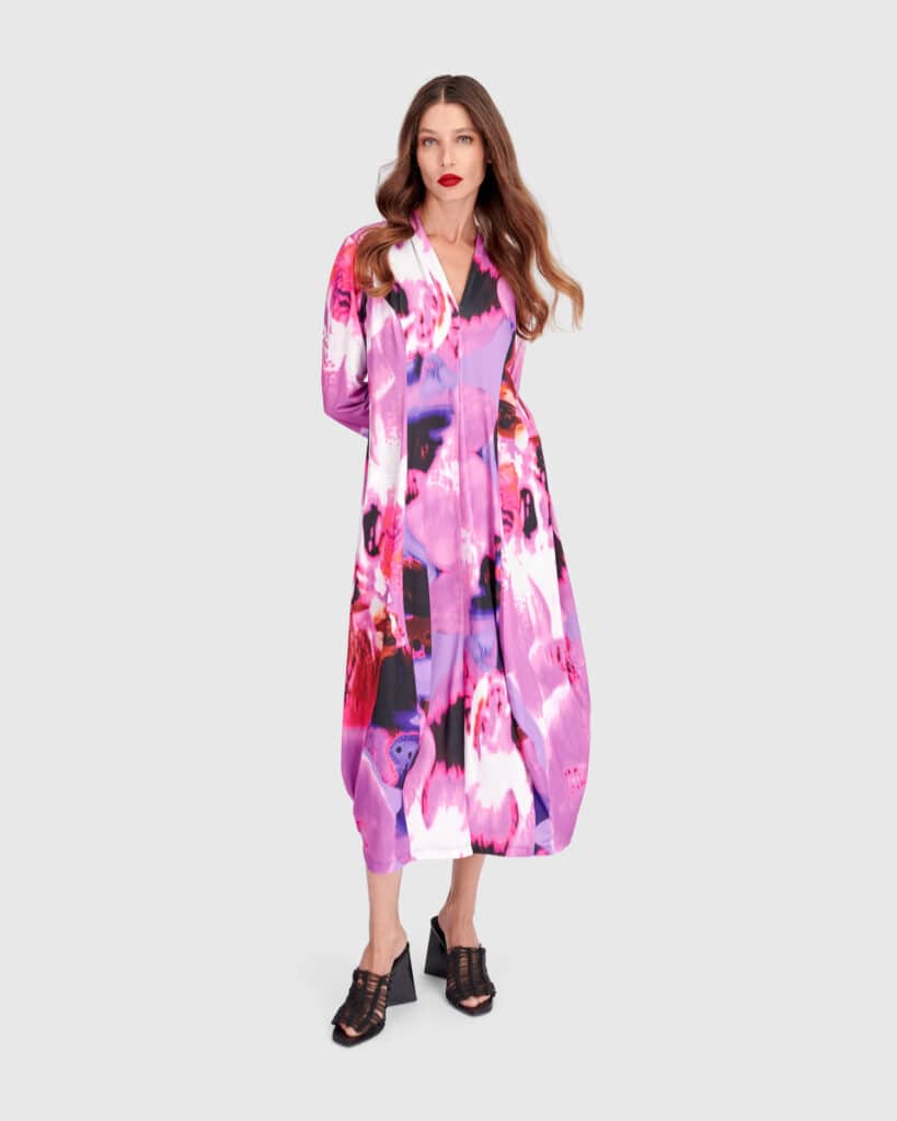 Alembika Orchid print dress