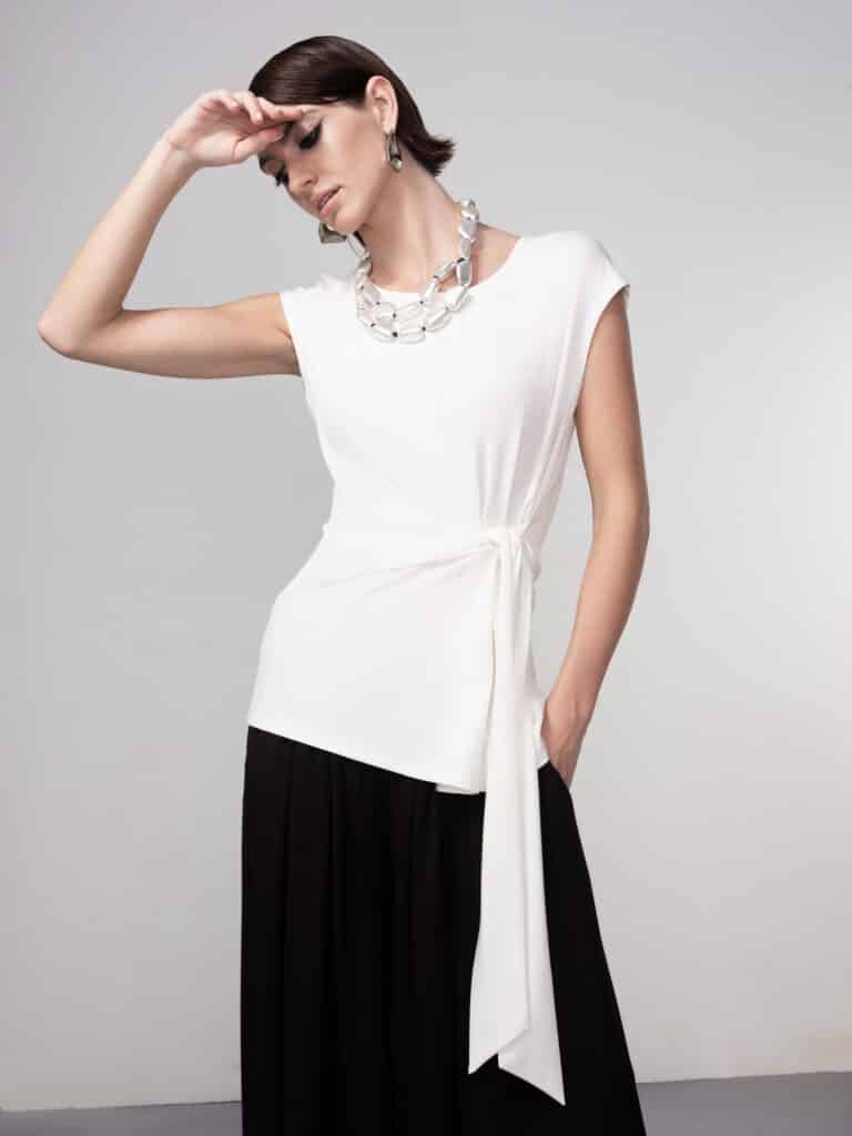 Haako white tie top
