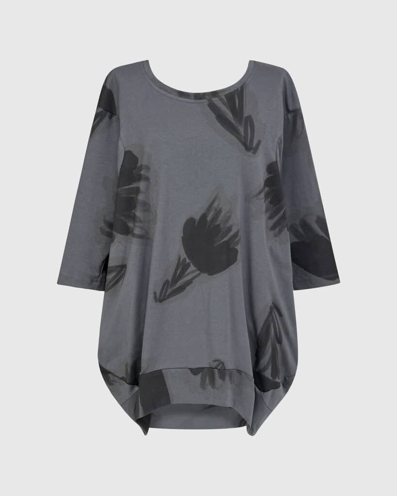 Alembika hi-lo top grey