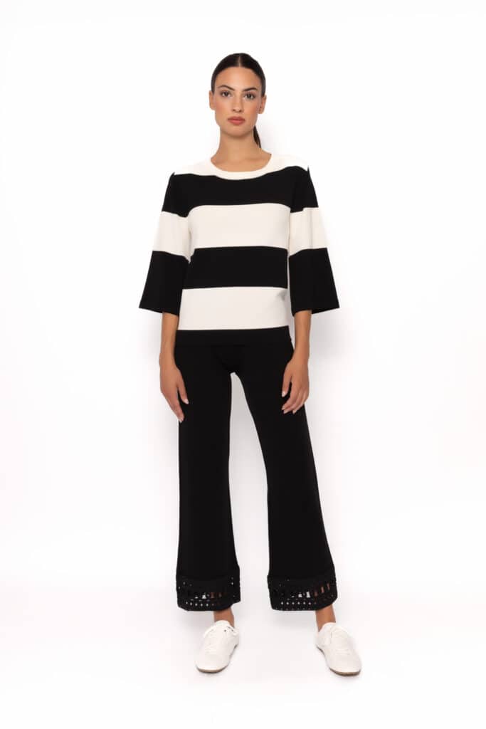Argiddo striped knit top