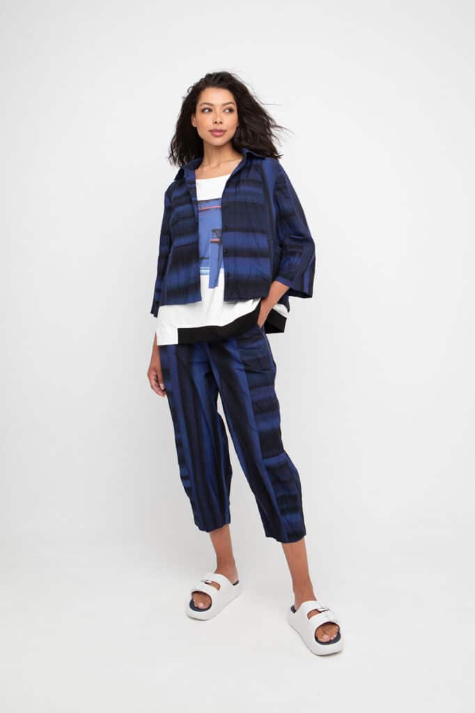 Ozai N Ku pleats print jacket