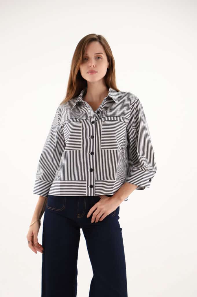 Maud and Sacha cropped shirt