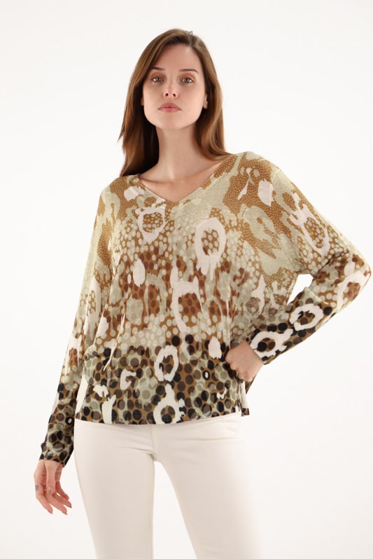 Maud and Sacha Impala print jumper