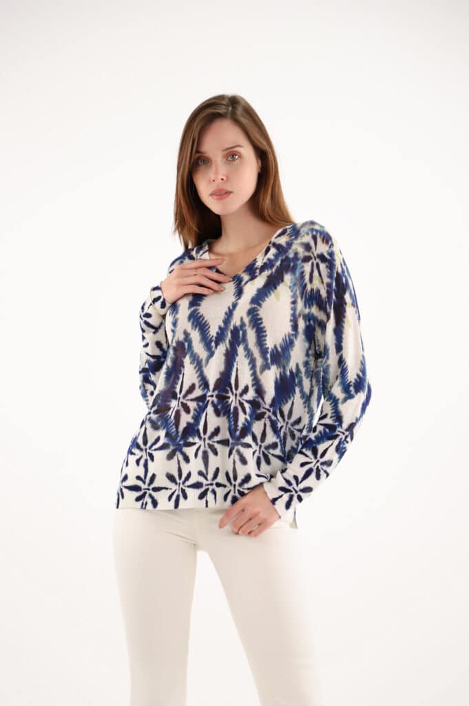Maud and Sacha Riad print jumper