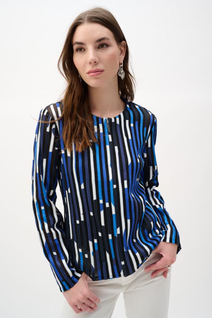 Joseph Ribkoff geometric print jacket