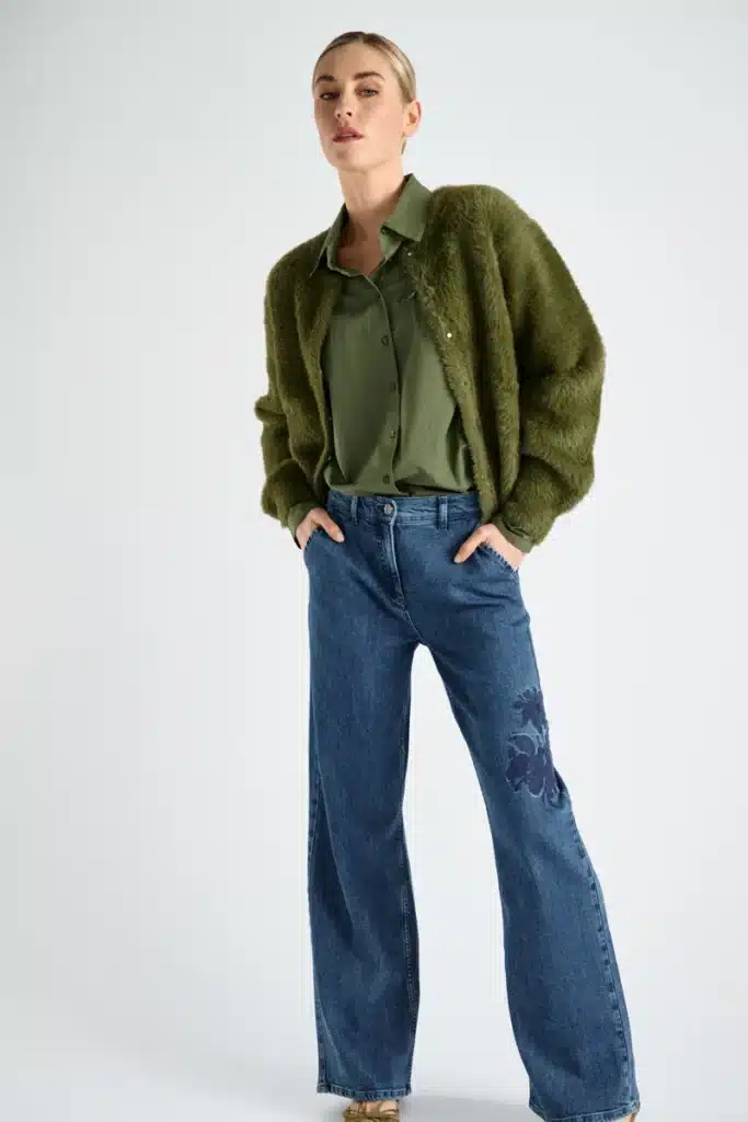 Marie Mero embroidered jeans