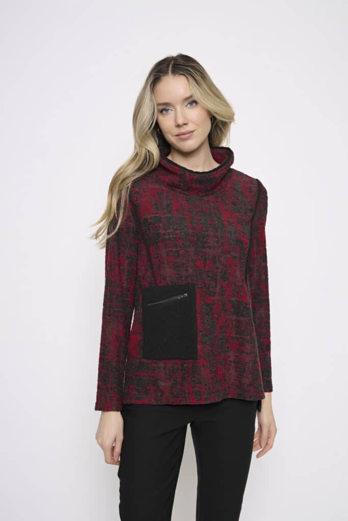 Picadilly jacquard jersey top