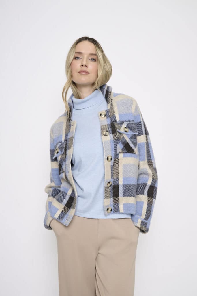 Picadilly brushed knit check jacket