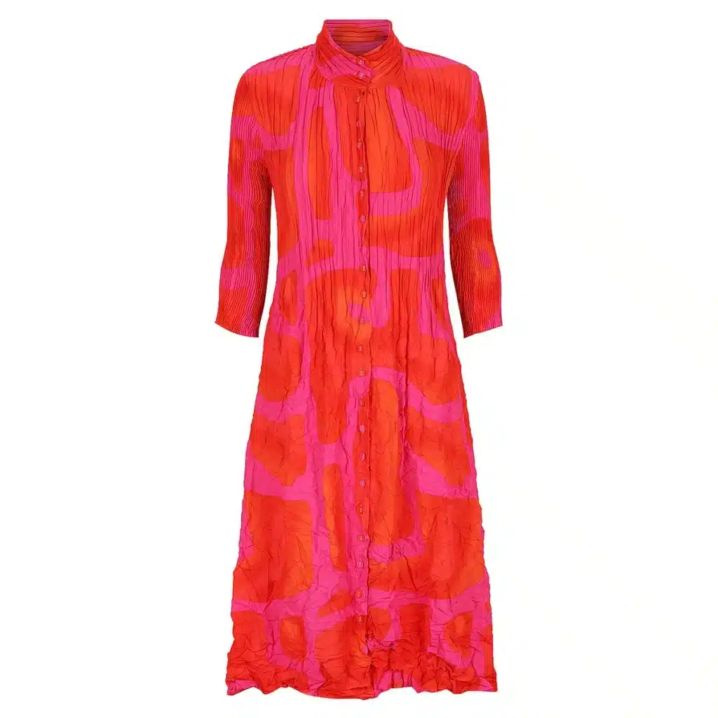 Alquema nehru coat dress pink
