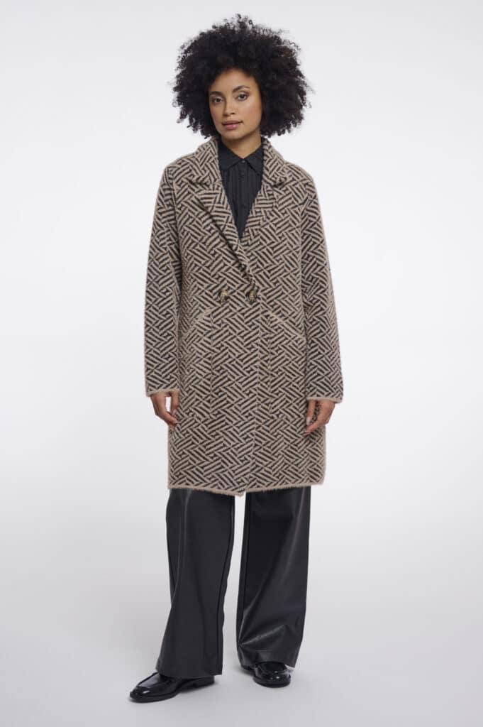 Rino and Pelle Madina knit coat