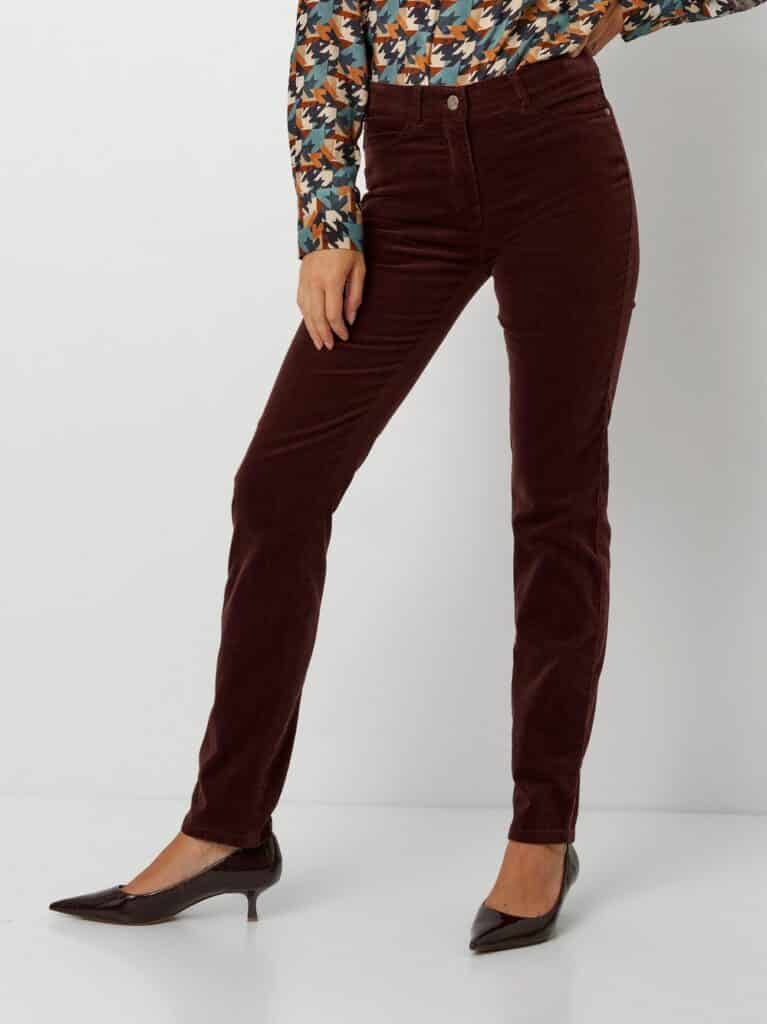 Toni Be Loved cord trousers burgundy
