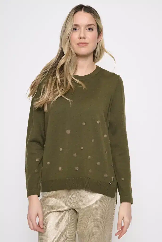 Picadilly spot detail jumper