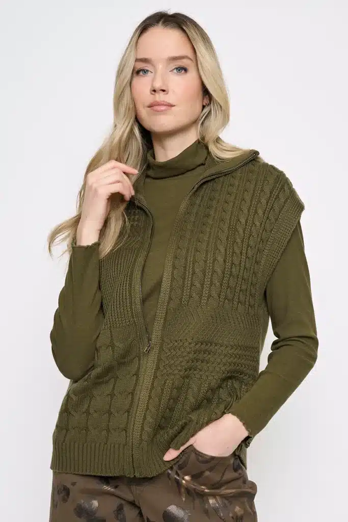 Picadilly cable knit gilet