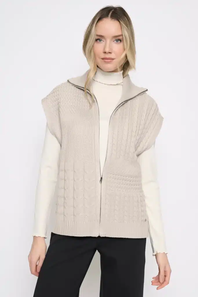 Picadilly cable knit gilet